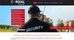 Desktop Screenshot of cordial-securite.com