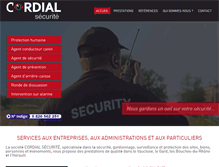 Tablet Screenshot of cordial-securite.com